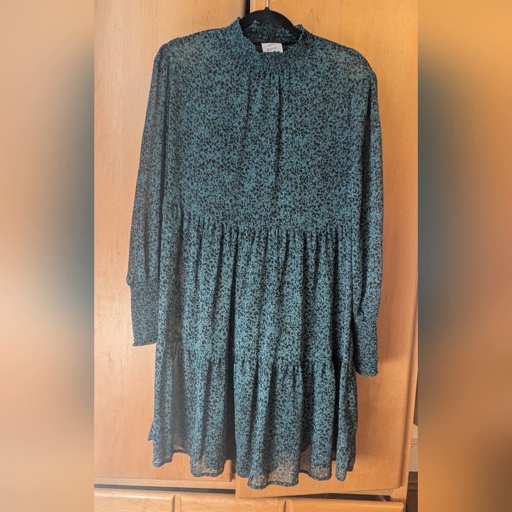 Knox Rose Teal Long Sleeve Dress